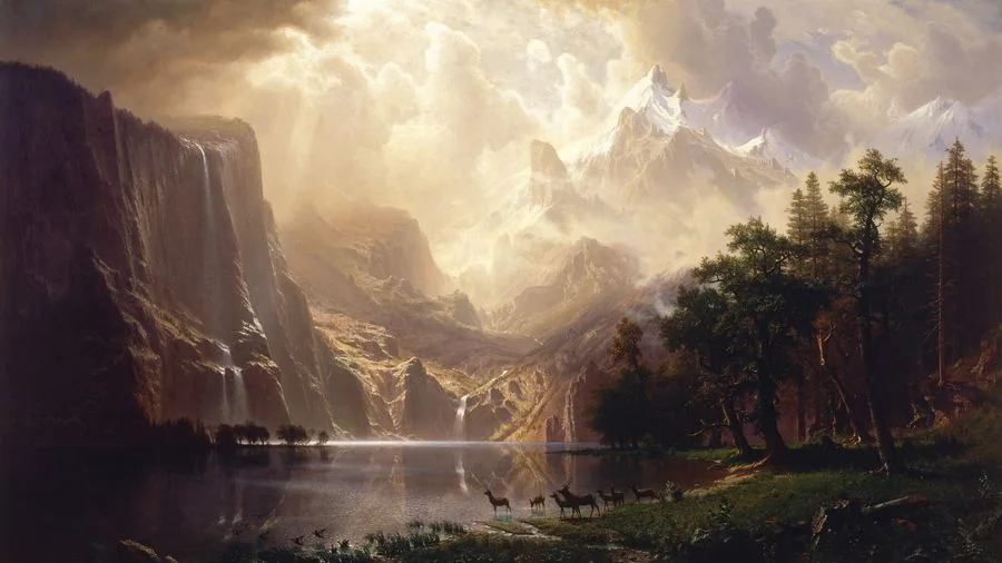 Among the Sierra Nevada, California, Bierstadt, 1868