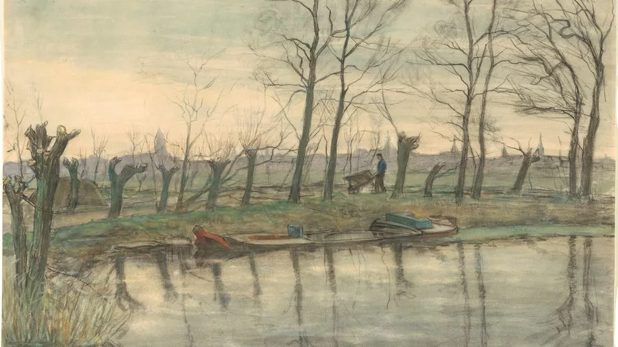 Amsterdam from the West, Mondrian, c. 1899