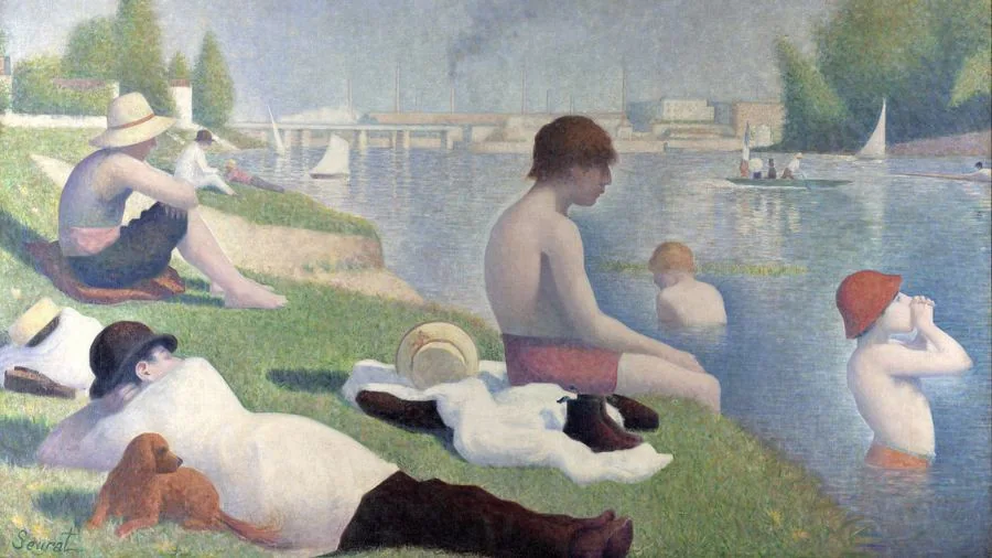 Bathers at Asnières, Seurat, 1884