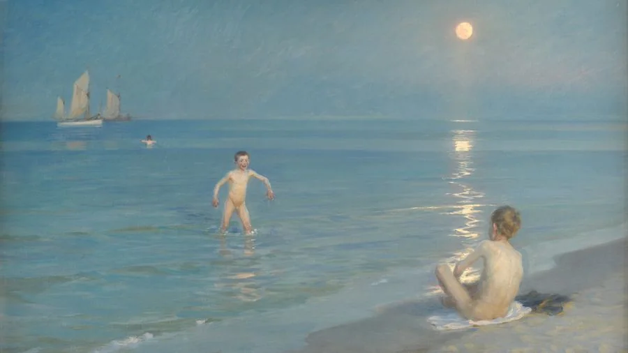 Boys Bathing at Skagen, Krøyer, 1899