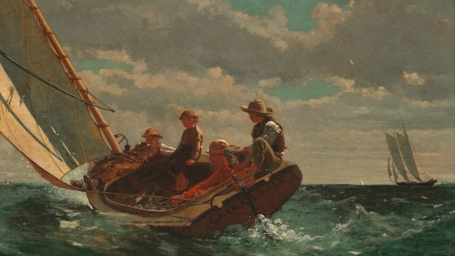 Breezing Up (A Fair Wind), Homer, 1873–1876