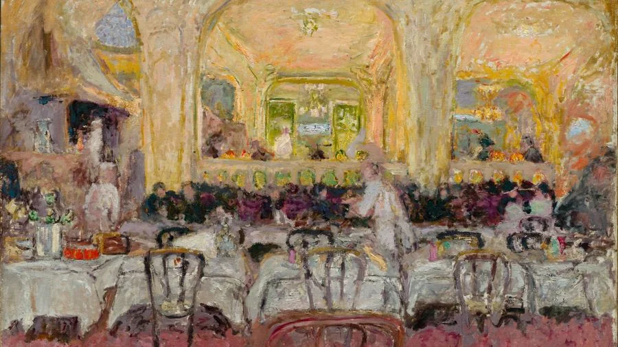 Café Wepler, Vuillard, c. 1908–10, reworked in 1912