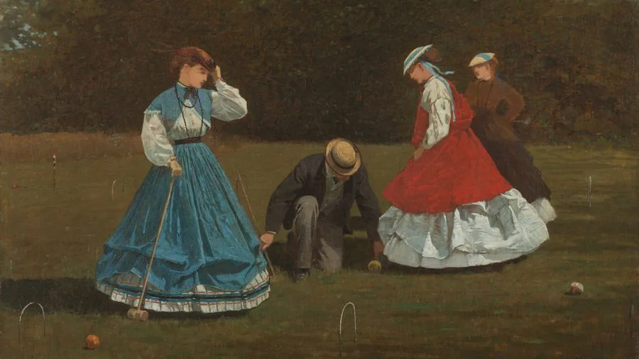 Croquet Scene, Homer, 1866