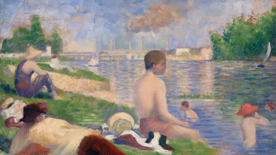 Final Study for "Bathers at Asnières", Seurat, 1883