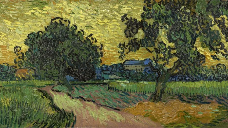 Landscape at Twilight, van Gogh, 1890