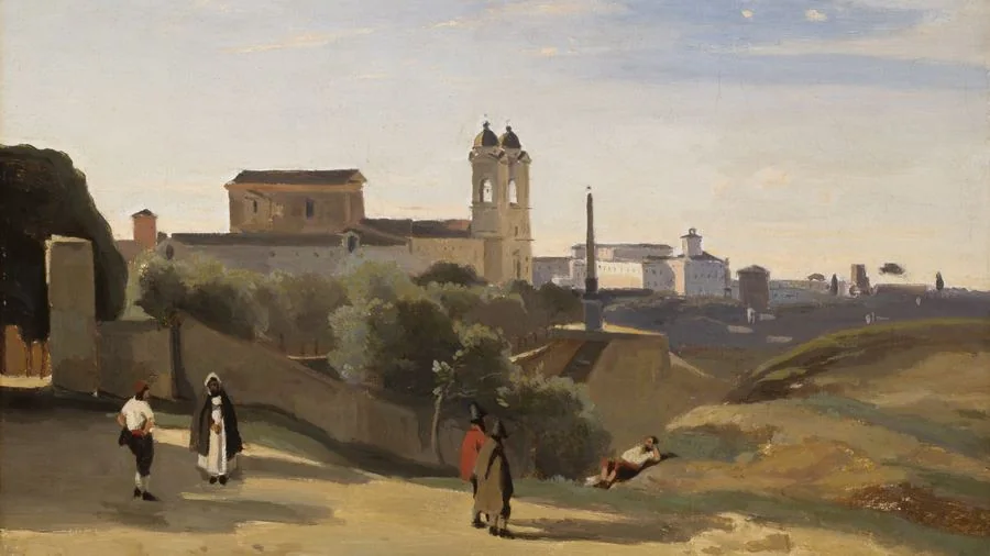 Monte Pincio, Rome, Corot, 1840–50