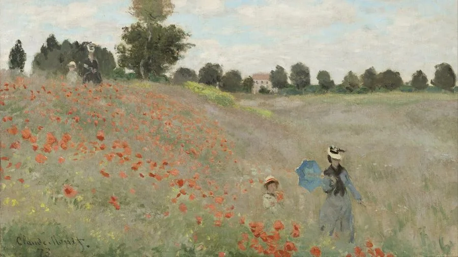 Poppy Field, Monet, 1873