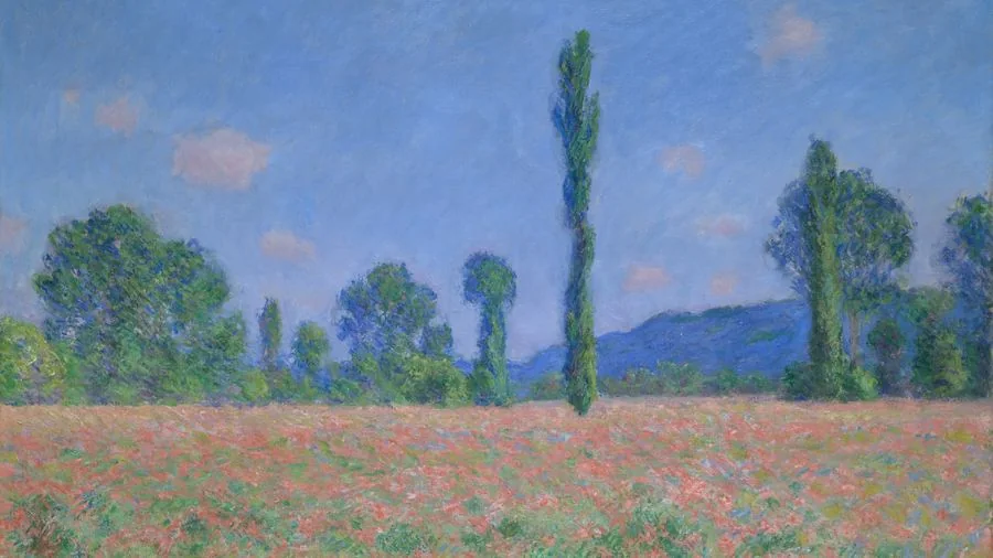 Poppy Field (Giverny), Monet, 1890–91