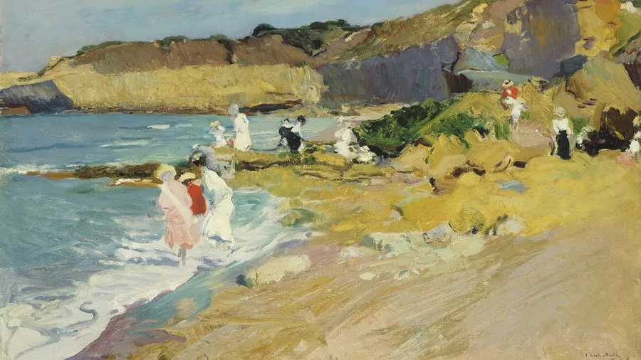 Rocks at the Lighthouse, Biarritz, Sorolla, 1906