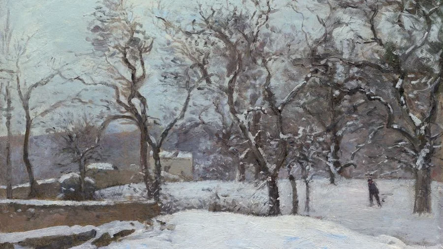 Snow at Louveciennes, Pissarro, c. 1870