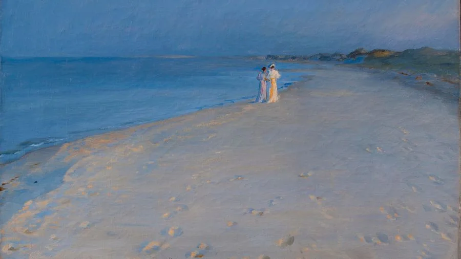 Summer Evening on Skagen’s Southern Beach, Krøyer, 1893