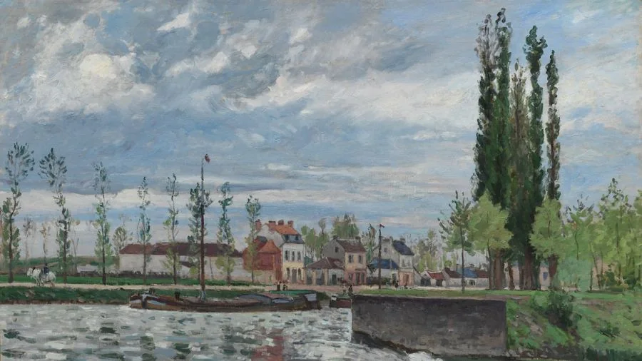 The Lock at Pontoise, Pissarro, 1872
