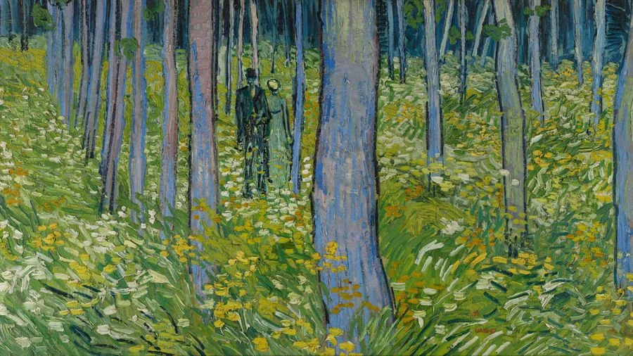 Undergrowth with Two Figures, van Gogh, 1890
