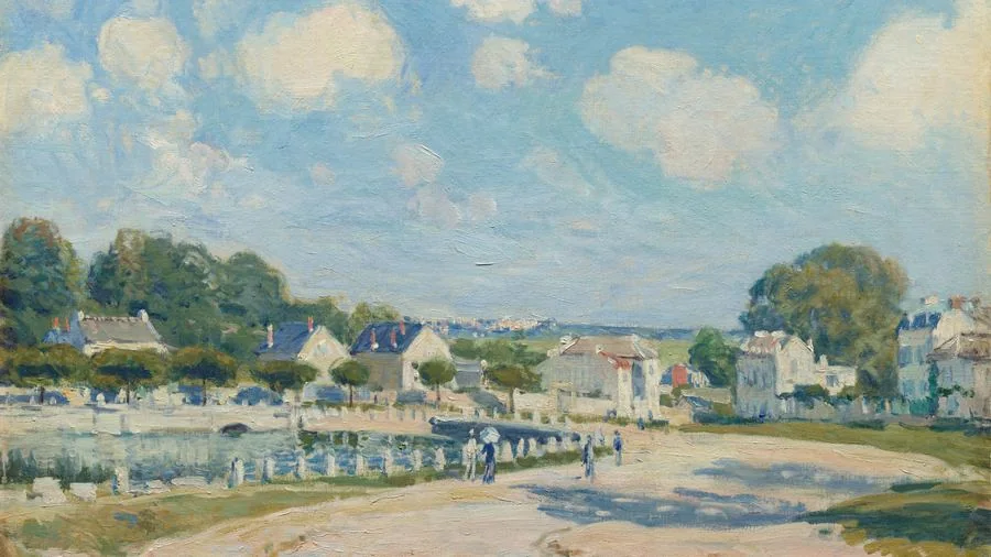 Watering Place at Marly, Sisley, 1875