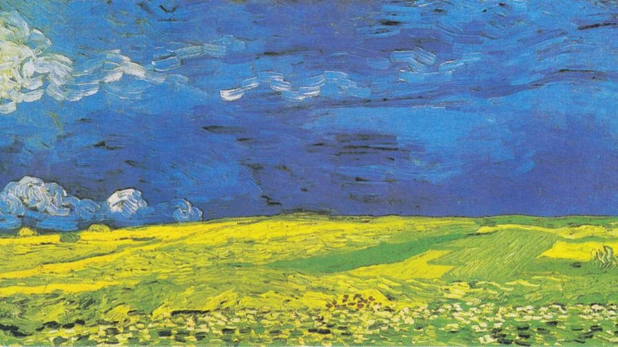 Wheatfield under Thunderclouds, van Gogh, 1890